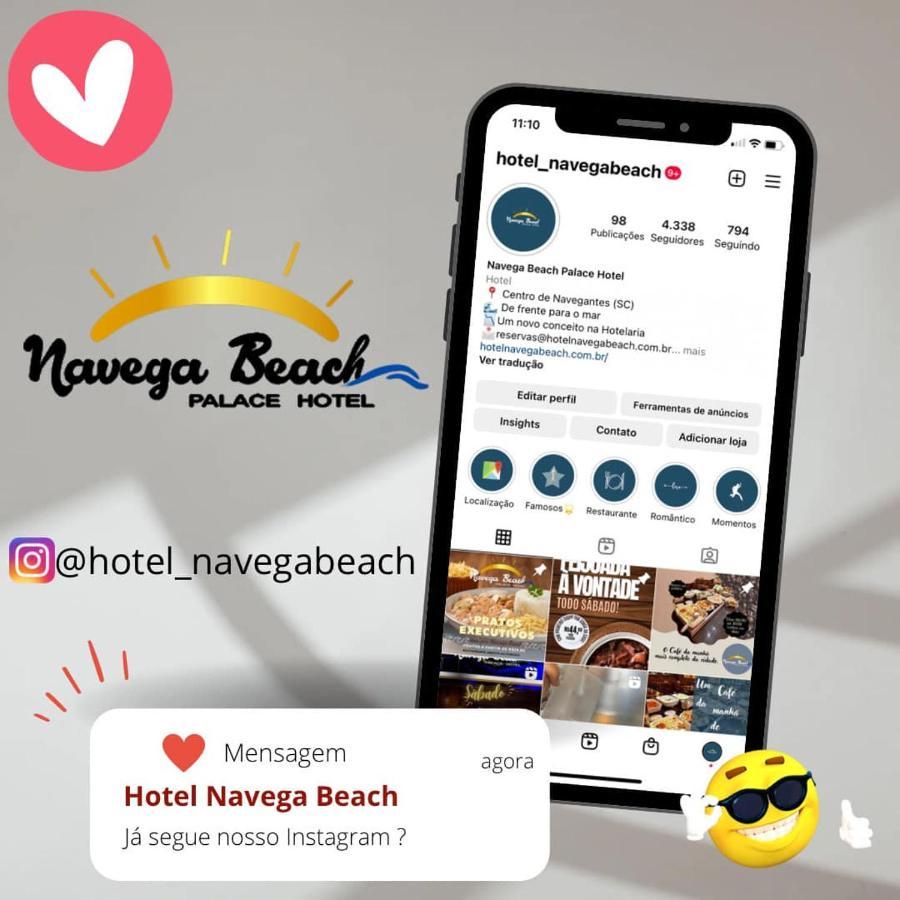 Navega Beach Palace Hotel Navegantes Exterior foto
